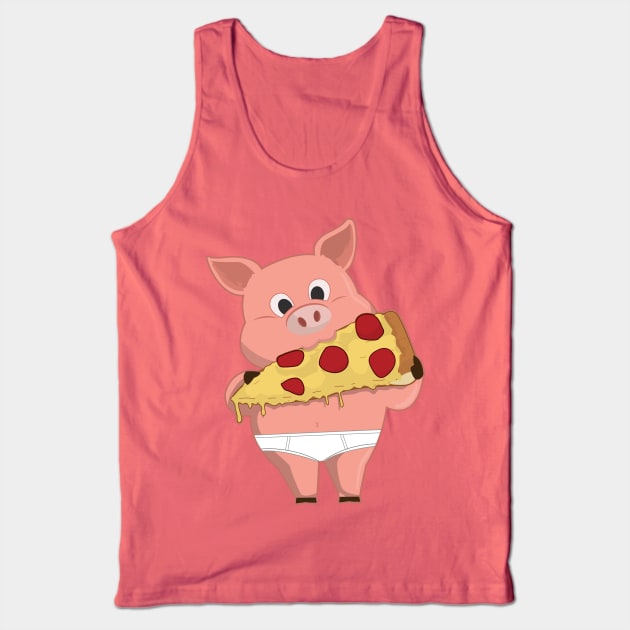One slice for piggy! Tank Top by FamiLane